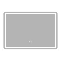 Дзеркало ZERIX MIRRA MR05-100x70 з LED Touch, Anti-fog, димером, рег. яскравості (ZX6060)