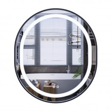 Дзеркало Mixxus Premium ELLIPSE MV05-80x70-REVERSE BLACK (LED Touch, Anti-fog, димер(3-6kK))(MP6646