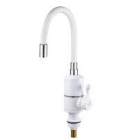 Проточний водонагрівач Zerix ELW06-F-WHITE 3,3 kW силіконовий вилив, на мийку (ZX5857)
