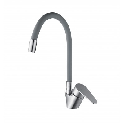 Змішувач для кухні Mixxus NEO-011 REFL.Gray із силіконовим виливом (MI6557) Змішувач для кухні Mixxus NEO-011 REFL.Gray із силіконовим виливом (MI6557)