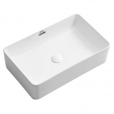 Раковина накладна MIXXUS PREMIUM QUADRO-0209 600х370х140mm (перелив) (MP6522)