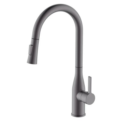 Змішувач для кухні з висувним виливом MIXXUS PREMIUM SUMMER 014 GRAPHITE (Колір графіт) (MI8282)
