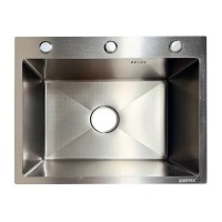 Мийка ZERIX ZH5545 DECOR SS COLOR (3.0/0.8) з нержавіючої сталі (колір нержавійка) (ZX6170)