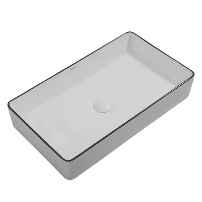 Раковина накладна MIXXUS PREMIUM QUADRO-0107 EDGE BLACK 600х340х110mm (MP6521) Раковина накладна MIXXUS PREMIUM QUADRO-0107 EDGE BLACK 600х340х110mm (MP6521)