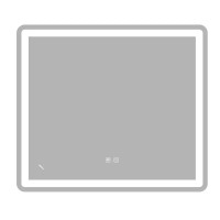 Дзеркало ZERIX MIRRA MR05-80x70-REVERSE з LED Touch, Anti-fog, димером, рег. яскравості (ZX6057)