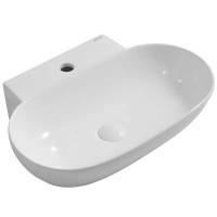 Раковина підвісна-накладна MIXXUS PREMIUM DIVERSE-0201 560х390х125mm (отвір під змішувач) (MP6510)