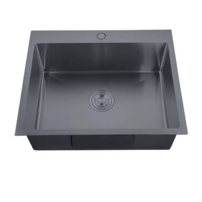Мийка Zerix ZH5045-215 Nano-Black (3.0/0.8) з нерж. сталі (MX1580)