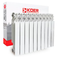 Радіатор секційний KOER 100 Bimetal-500 ROYAL (KR4957) / Ціна за 1 секцію
