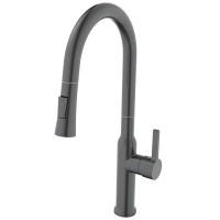 Змішувач для кухні з висувним виливом Mixxus Premium PULL 014 GRAPHITE (MI6959)