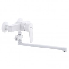 Смеситель для ванны PLAMIX Mario-006 White (без шланга и лейки) (PM0560) Смеситель для ванны PLAMIX Mario-006 White (без шланга и лейки) (PM0560)