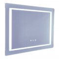 Дзеркало Mixxus STYLE MR03-80x60 з Led Touch, Anti-fog, димером, регулятором яскравості, годинником (MI6005)