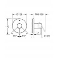 Смеситель скрытого монтажа для 1 потребителя Grohe Essence New (24057001)