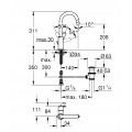 Смеситель для раковины L-размера Grohe Eurosmart (23537002)