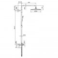 Душова колона з термостатичним змішувачем Koer KB-55014-01 (Колір хром) (KR4732) Душова колона з термостатичним змішувачем Koer KB-55014-01 (Колір хром) (KR4732)