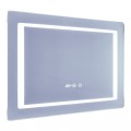 Дзеркало Mixxus STYLE MR03-70x50 з Led Touch, Anti-fog, димером, регулятором яскравості, годинником (MI6006)