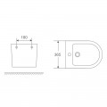 Біде підвісне Mixxus Premium Bevel-0501 515x360x345mm (MP6475)
