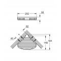 Полочка-решетка Grohe Bau Cosmopolitan Neutral (40664001)