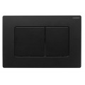 Панель змиву KOER KT-0602-05 240x160x10mm пластикова, кнопка квадратна (колір чорний матовий) (KR5181)