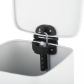 Відро для сміття з плавним закриттям квадратне Zerix Kubix-TC0106 White 6 л (колір білий) (ZX6109)