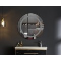 Дзеркало MIXXUS PLAIN MC02-80-CASE з LED Touch, Anti-fog, димером, рег. яскравості, годинником (MI7158)