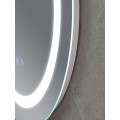 Дзеркало MIXXUS PLAIN MC02-80-CASE з LED Touch, Anti-fog, димером, рег. яскравості, годинником (MI7158)