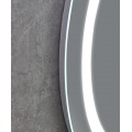 Дзеркало MIXXUS PLAIN MC02-80-CASE з LED Touch, Anti-fog, димером, рег. яскравості, годинником (MI7158)