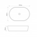 Раковина накладна MIXXUS PREMIUM ELLIPSE-0105 600х400х150mm (MP6563) Раковина накладна MIXXUS PREMIUM ELLIPSE-0105 600х400х150mm (MP6563)
