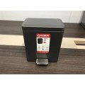 Відро для сміття з плавним закриттям прямокутне Koer TC-010306-07 6 л колір графіт (KR5602)