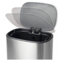 Відро для сміття з плавним закриттям прямокутне Mixxus Cubic-TC0105 SS Color 5л колір наржавійка (M