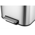 Відро для сміття з плавним закриттям прямокутне Mixxus Cubic-TC0105 SS Color 5л колір наржавійка (M