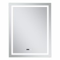 Дзеркало Mixxus Premium FLASH MR21-60x80 з Led Touch, Anti-fog, димером, регулятором яскравості, годинником (MP6617)