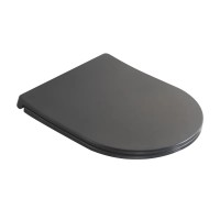 Сидіння-кришка для унітазу MIXXUS PREMIUM SEAT COVER ELLIPSE-2005 GRAY 445х360х37mm дюропластове швидкознімне з мікроліфтом (MP6685)