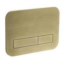 Панель змиву KOER KT-0609-12 240x160x7mm пластикова, кнопка лінійна (колір матове золото) (KR6132)