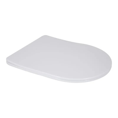 Сидіння-кришка для унітазу MIXXUS SEAT COVER BEVEL-2006 460х360х40mm дюропластове швидкознімне з мікроліфтом (MI6733)