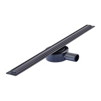 Душовий трап MIXXUS DRAIN-05-60-SLIM BLACK з нерж. сталі SUS304 30x600мм (Колір чорний) (MI6169)