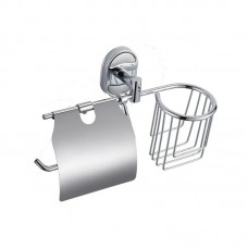 Паперотримач з кришкою та кошиком Zerix AFB-0103-1 (ZX5065)