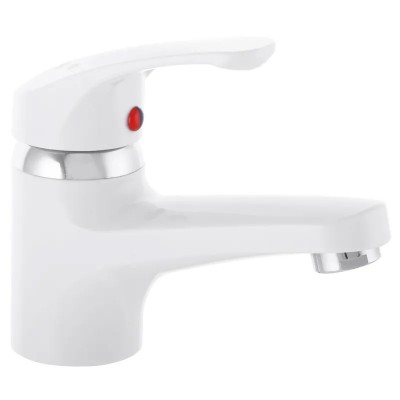 Змішувач для умивальника Plamix Afina-001 White (без підведення) (PM0684)