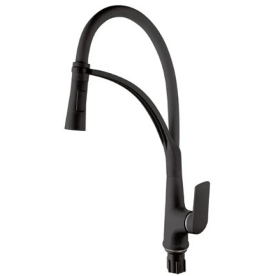 Змішувач для кухні Plamix Lucas-017 SET BLACK REFL.Black з підведенням (PM0717) Змішувач для кухні Plamix Lucas-017 SET BLACK REFL.Black з підведенням (PM0717)
