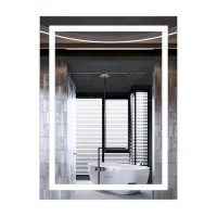 Дзеркало Mixxus Premium FLASH MR21-60x80 з Led Touch, Anti-fog, димером, регулятором яскравості, годинником (MP6617)