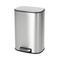 Відро для сміття з плавним закриттям овальне Mixxus Premium Diverse-TC0105 SS Color 5л колір наржавійка (MI7078)