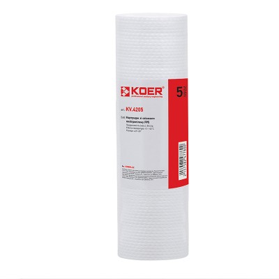 Картридж поліпропіленовий KOER KV.4205 PP5 4,5"x20" (KR4778) Картридж поліпропіленовий KOER KV.4205 PP5 4,5"x20" (KR4778)