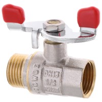 Кран шаровый WATERPRO 1/2" ГШБ (стальная бабочка) (WP2907)