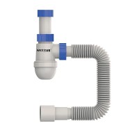 Сифон для умивальника MIXXUS SU-05-A 1 1/2"x40 без випуску 40*40/50 (MI8182)