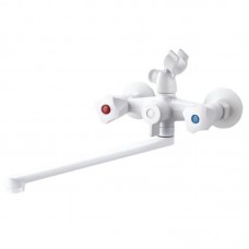 Змішувач для ванни PLAMIX OMEGA-140 EURO SET WHITE (со шлангом, лейкой и кронштейном) (MX9579) Змішувач для ванни PLAMIX OMEGA-140 EURO SET WHITE (со шлангом, лейкой и кронштейном) (MX9579)