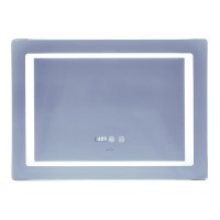 Дзеркало Mixxus STYLE MR03-70x50 з Led Touch, Anti-fog, димером, регулятором яскравості, годинником (MI6006)
