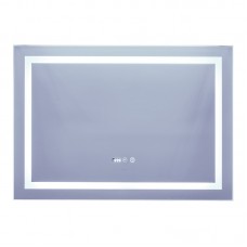Дзеркало Mixxus WARM MR02-100x70 з Led Touch, Anti-fog, димером, регулятором яскравості, годинником (MI6002)