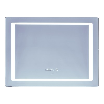 Дзеркало Mixxus STYLE MR03-80x60 з Led Touch, Anti-fog, димером, регулятором яскравості, годинником (MI6005)