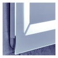 Дзеркало Mixxus LIGHT MR01-90x70 з Led Touch, Anti-fog, димером, регулятором яскравості, годинником (MI5999)