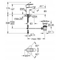 Смеситель для раковины S-размера Grohe BauLoop New (23335001)