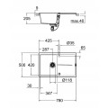 Композитная мойка для кухни Grohe K400 (31639AT0)